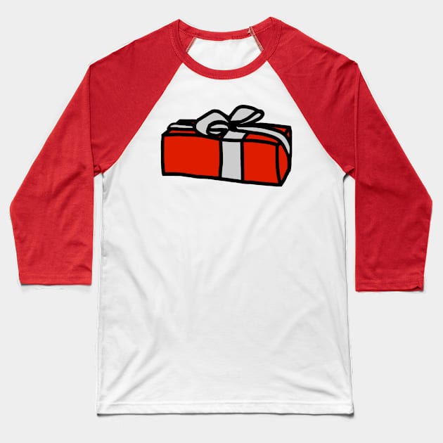 One Wrapped Gift Box for Christmas or Birthday Baseball T-Shirt by ellenhenryart